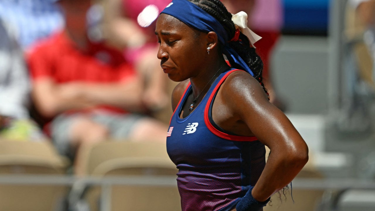 Coco Gauff Cries During Argument With Chair Umpire During Eliminating Match at the Paris Olympics